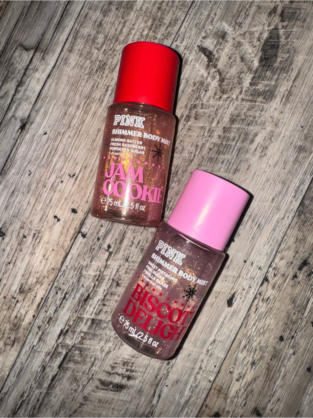 PINK mini shimmer sprays